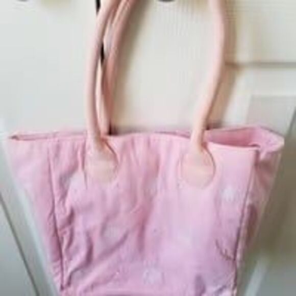 Quacker factory corduroy handbag pink beaded new. READ - Picture 4 of 12